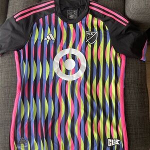Adidas ALL STAR MLS Black and Multicolor Soccer Jersey LIMITED EDITION